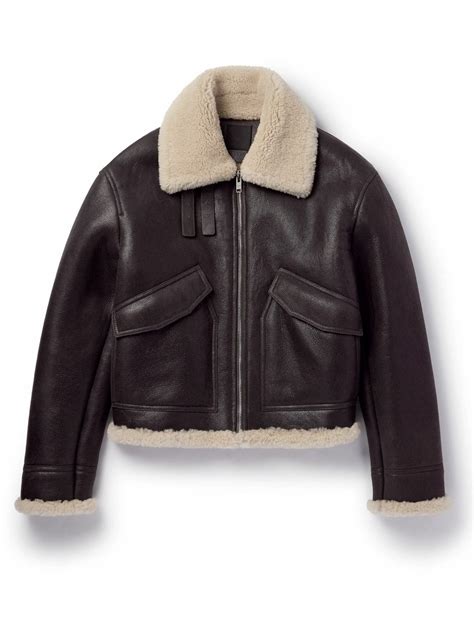 givenchy sheepskin jacket|givenchy jacket.